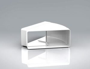 220x90mm 45° Horizontal Bend