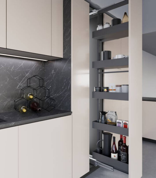 Inoxa Tall Pull Out Larder Unit - HYPER