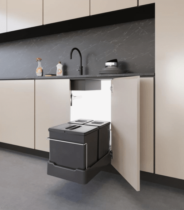 Inoxa Pull-Out Triple bin